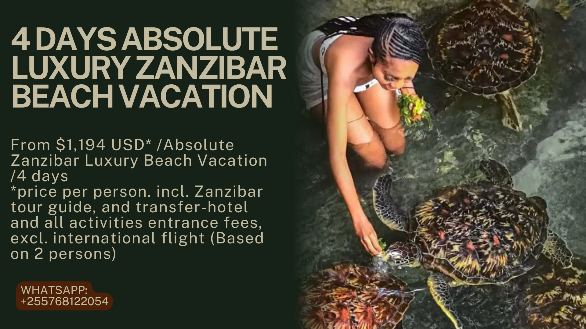 4 Days Absolute Luxury Zanzibar Beach Vacation